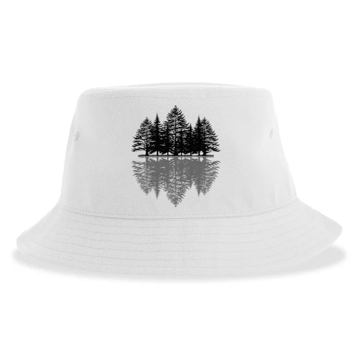 Wildlife Nature Forest Trees Reflection Outdoor Forest Sustainable Bucket Hat