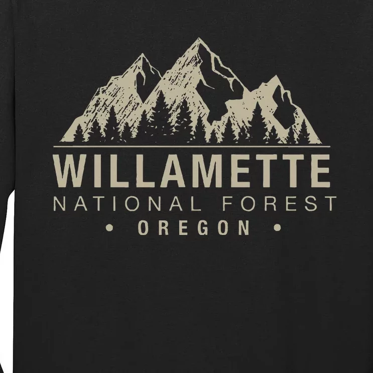 Willamette National Forest Oregon Tall Long Sleeve T-Shirt