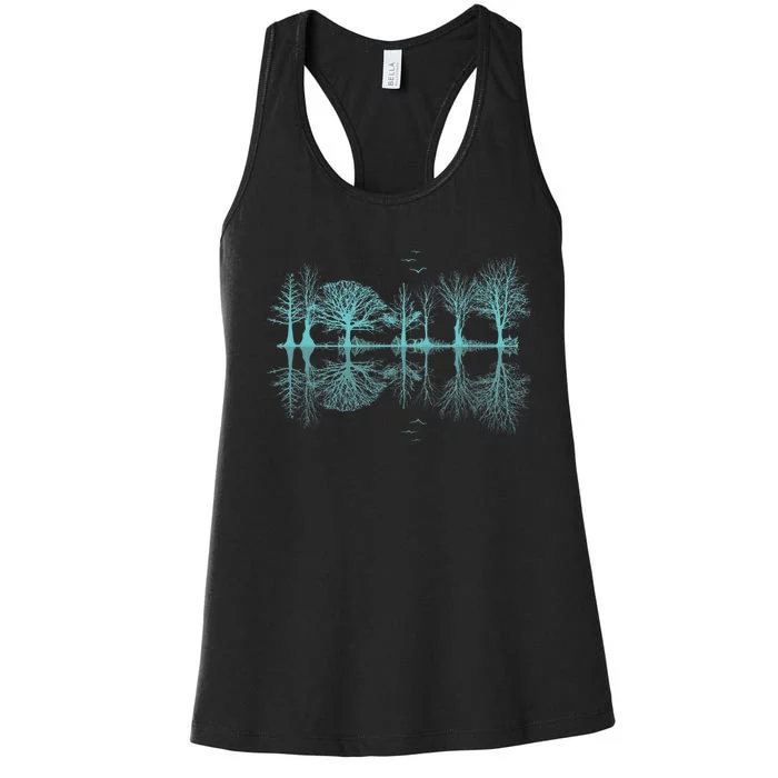 Wildlife Nature Forest Trees Reflection Outdoor Forest Women's Racerback Tank