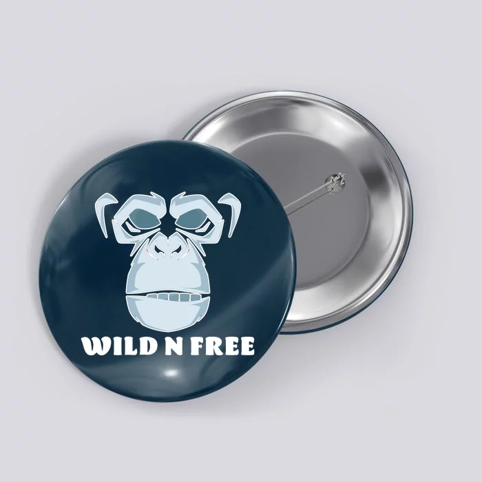 Wild N Free Monkey Button