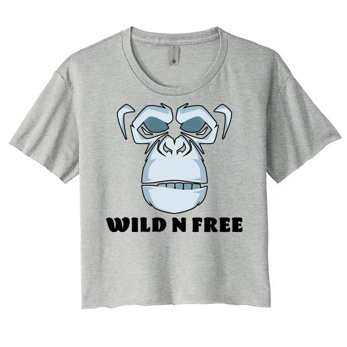 Wild N Free Monkey Women's Crop Top Tee