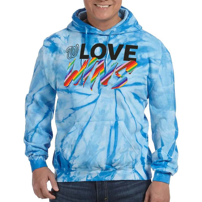 Washington Nationals Fanatics Branded Love Wins Tie Dye Hoodie