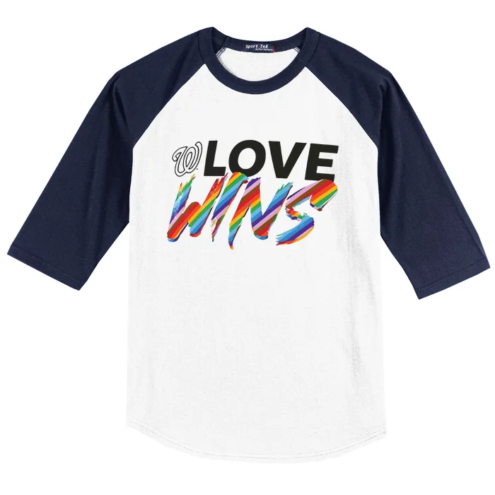 Washington Nationals Fanatics Branded Love Wins Baseball Sleeve Shirt