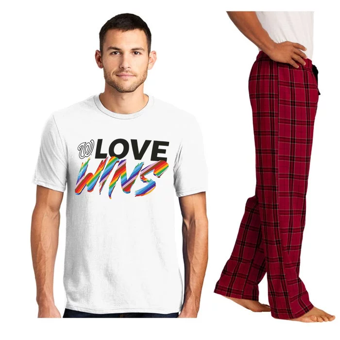 Washington Nationals Fanatics Branded Love Wins Pajama Set