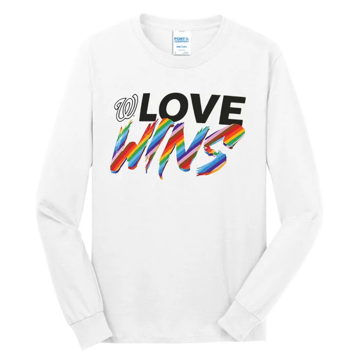 Washington Nationals Fanatics Branded Love Wins Tall Long Sleeve T-Shirt