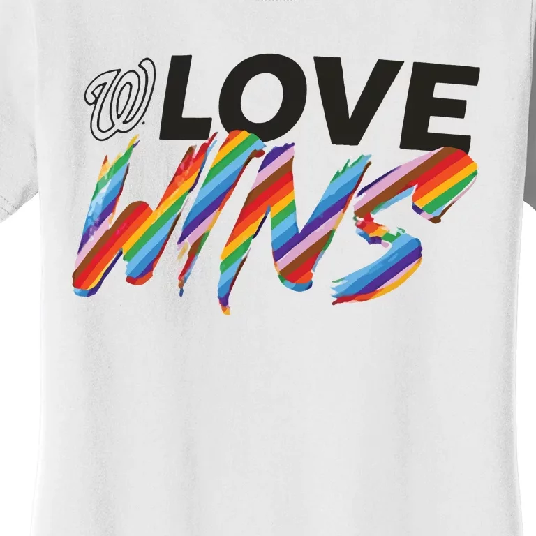 Washington Nationals Fanatics Branded Love Wins Women's T-Shirt