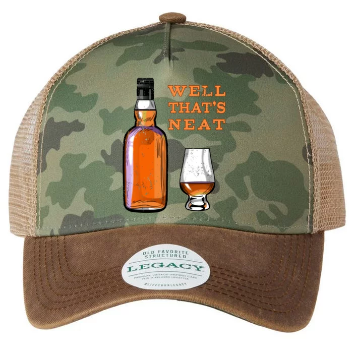 Whiskey Neat Funny Alcohol Ing Gift Legacy Tie Dye Trucker Hat