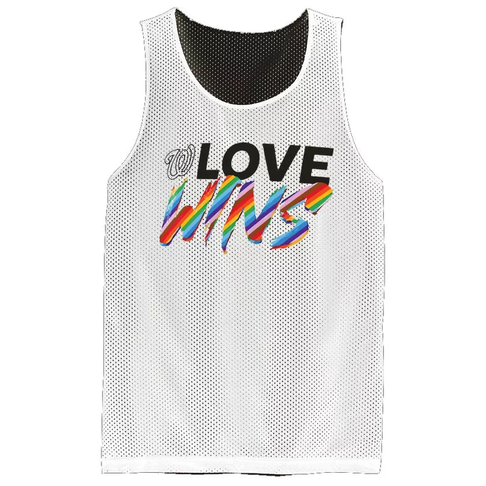 Washington Nationals Fanatics Branded Love Wins Mesh Reversible Basketball Jersey Tank