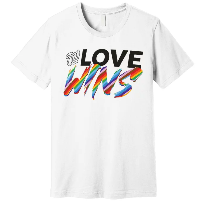 Washington Nationals Fanatics Branded Love Wins Premium T-Shirt