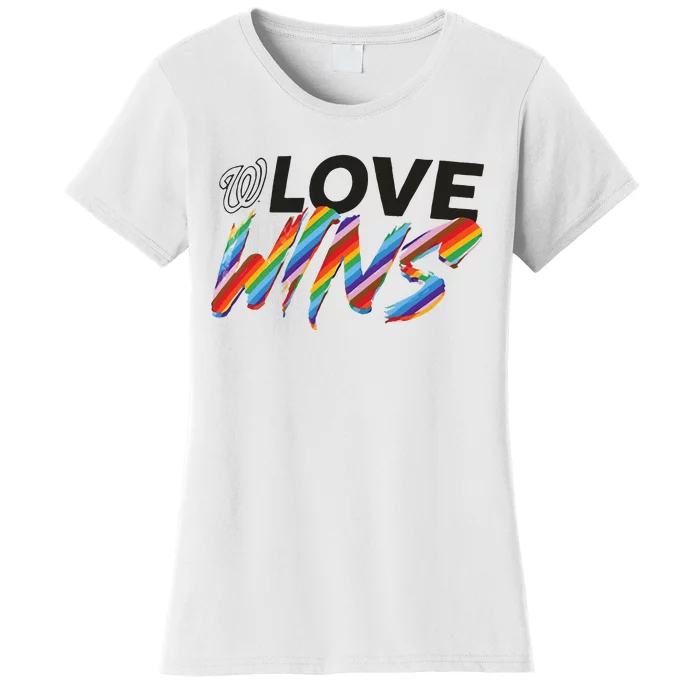 Washington Nationals Fanatics Branded Love Wins Women's T-Shirt