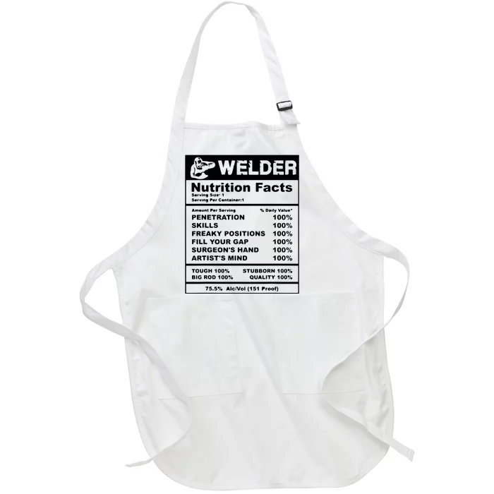 Welder Nutrition Facts Welder Full-Length Apron With Pocket