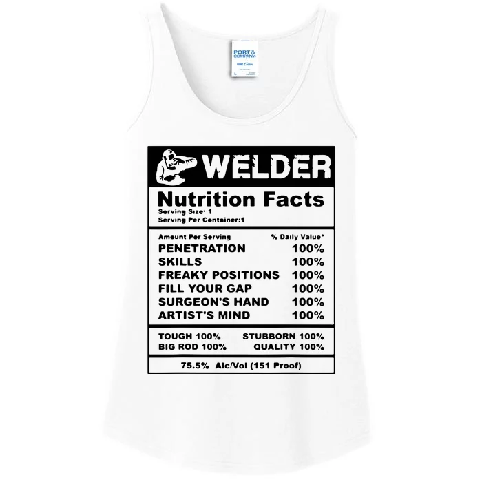 Welder Nutrition Facts Welder Ladies Essential Tank