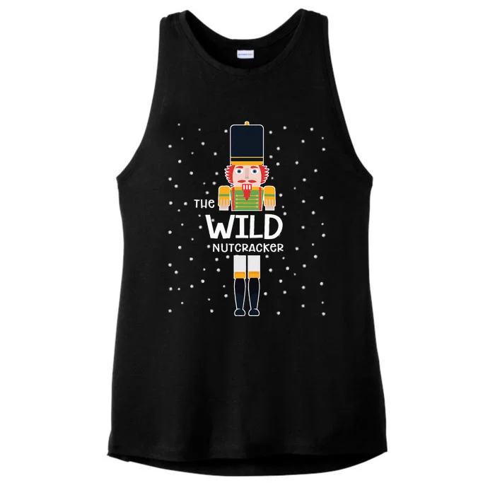 Wild Nutcracker Family Matching Funny Pajama Ladies Tri-Blend Wicking Tank