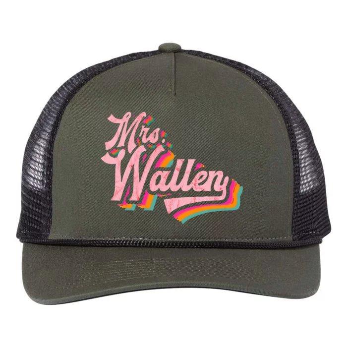 Wife Name Future Mrs Retro Rope Trucker Hat Cap