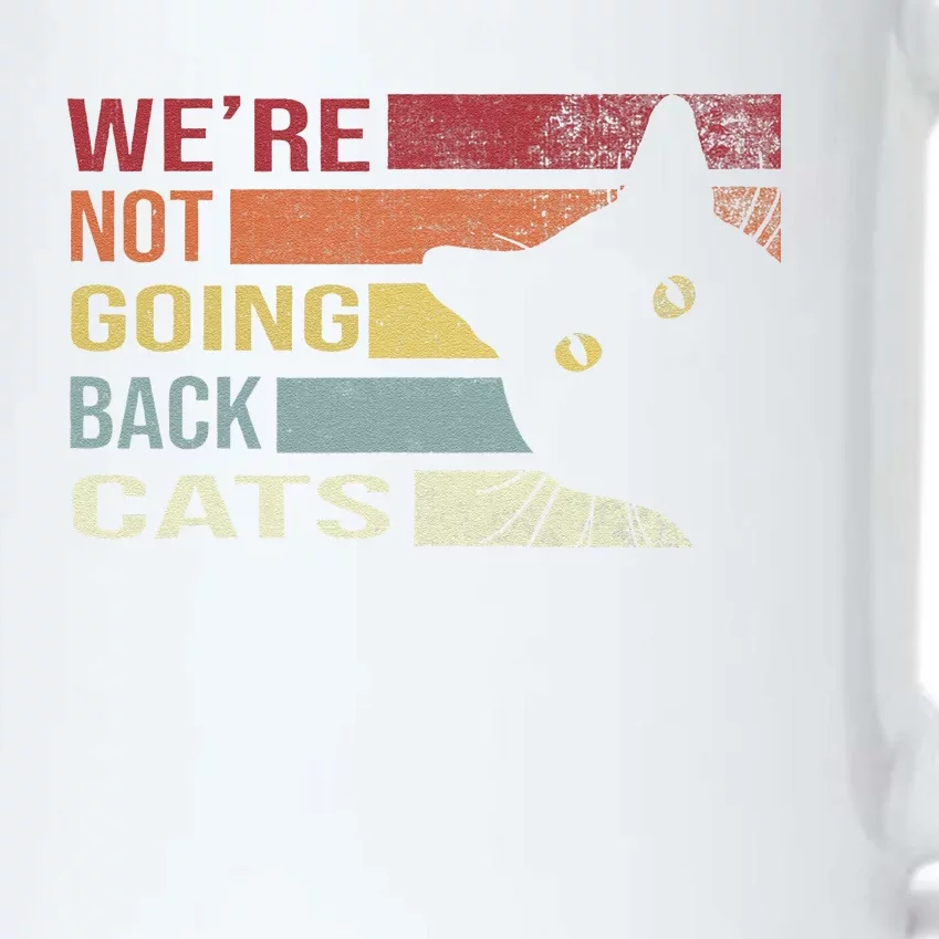 WeRe Not Going Back Cats Funny Cat 2024 Gift Black Color Changing Mug