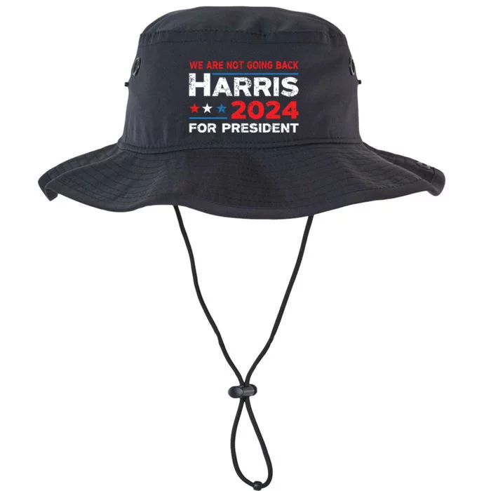 Were Not Going Back Kamala Harris For President 2024 Legacy Cool Fit Booney Bucket Hat