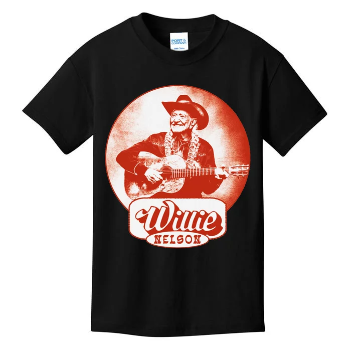 W.I.L.L.I.E Nelson Guitar Photo Kids T-Shirt