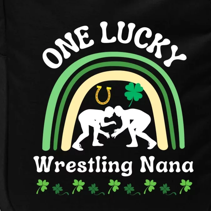 Wrestling Nana Grandma St Patrick's Day Sports Cool Gift Impact Tech Backpack