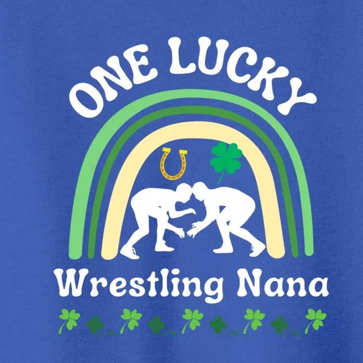 Wrestling Nana Grandma St Patrick's Day Sports Cool Gift Toddler T-Shirt