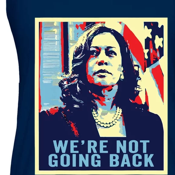 Were Not Going Back Vote For 2024 President Kamalaharris Ladies Essential Flowy Tank