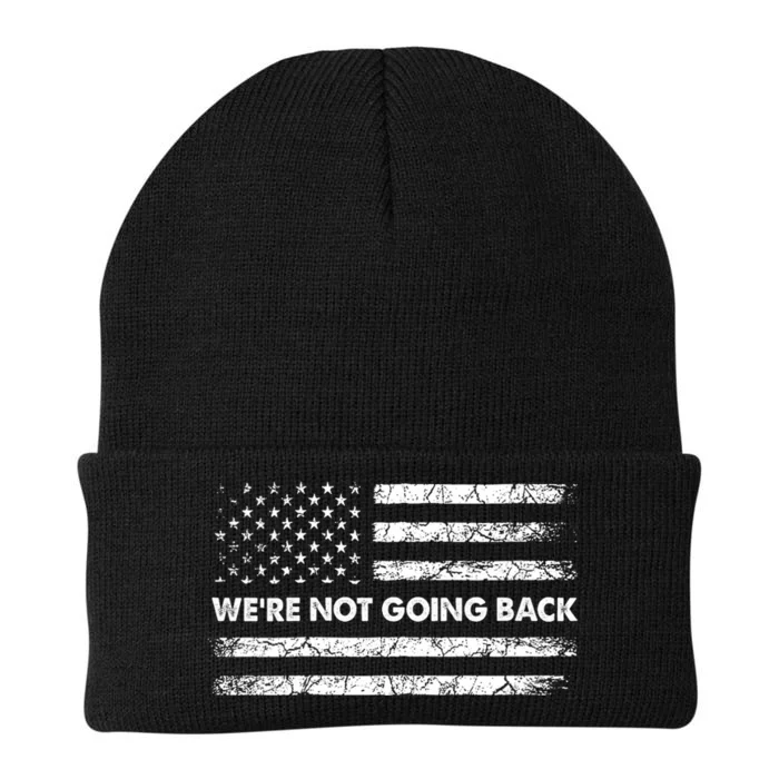 WeRe Not Going Back Funny Slogan Knit Cap Winter Beanie