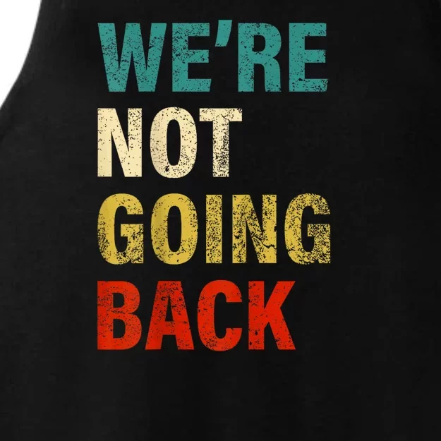 WeRe Not Going Back 2024 Kamala Harris Tim Walz Waltz Ladies Tri-Blend Wicking Tank