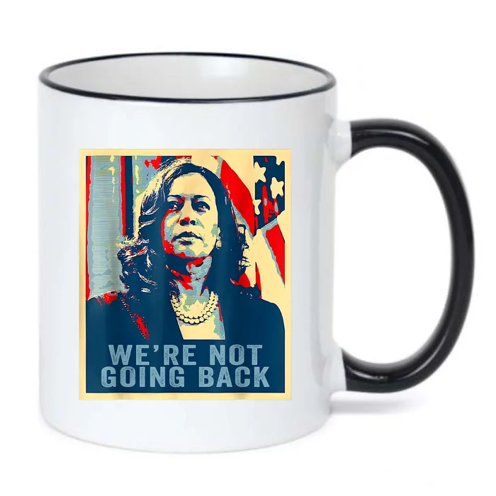 Were Not Going Back Vote For 2024 President Kamalaharris Black Color Changing Mug