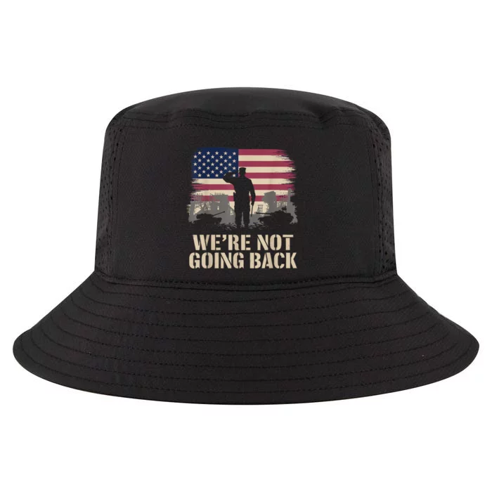 WeRe Not Going Back Harris Walz Waltz Election Cool Comfort Performance Bucket Hat