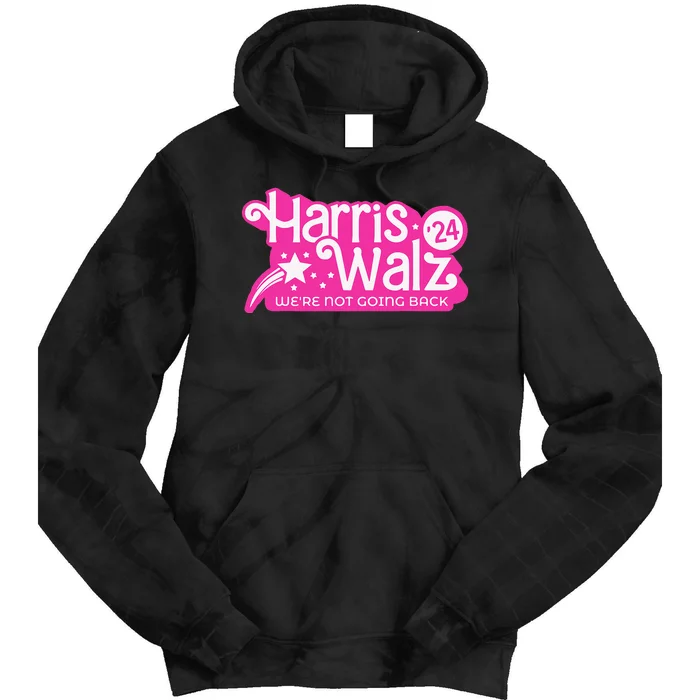 Were Not Going Back Walz Kamala Harris Tie Dye Hoodie