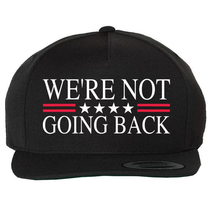 Were Not Going Back Us Flag Wool Snapback Cap