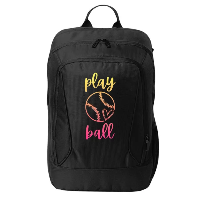 Women N Girls Softball Play Ball Tie Dye Softball City Backpack