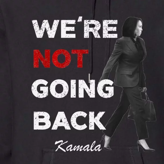 Were Not Going Back Kamala 2024 Premium Hoodie