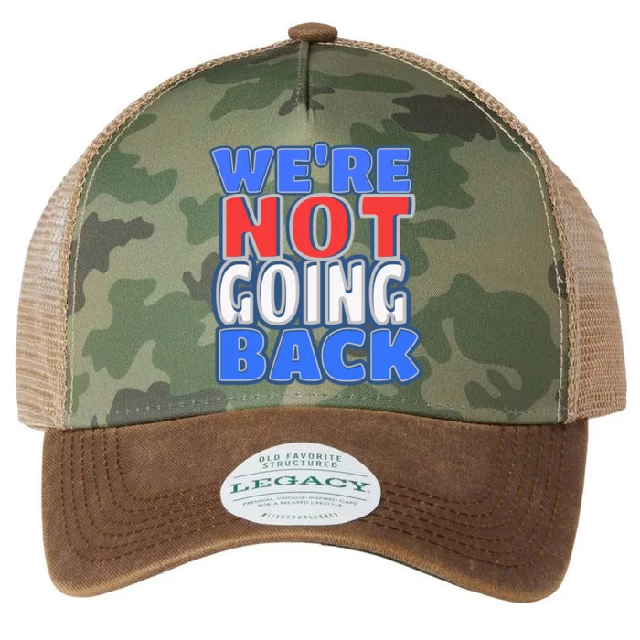 WeRe Not Going Back Vote 2024 Democracy Election President Gift Legacy Tie Dye Trucker Hat