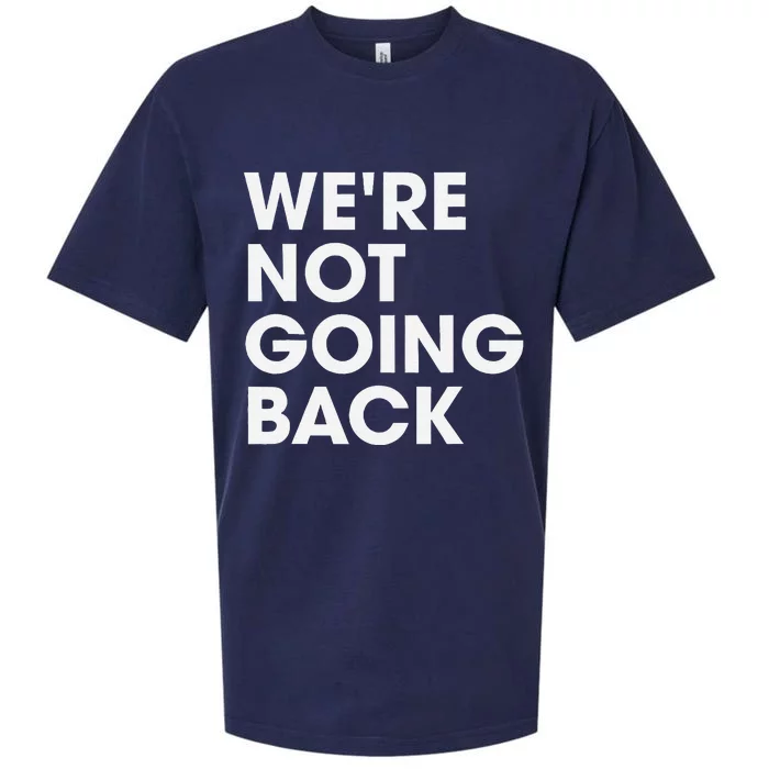 WeRe Not Going Back Sueded Cloud Jersey T-Shirt