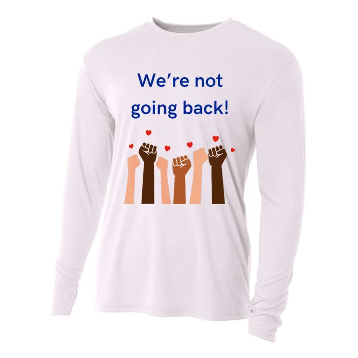 WeRe Not Going Back! V Neck Cooling Performance Long Sleeve Crew