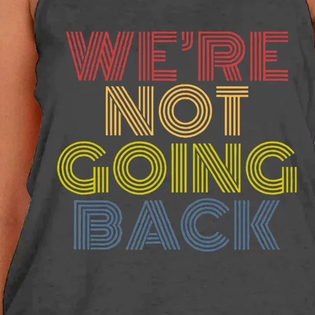 WeRe Not Going Back Women's Knotted Racerback Tank