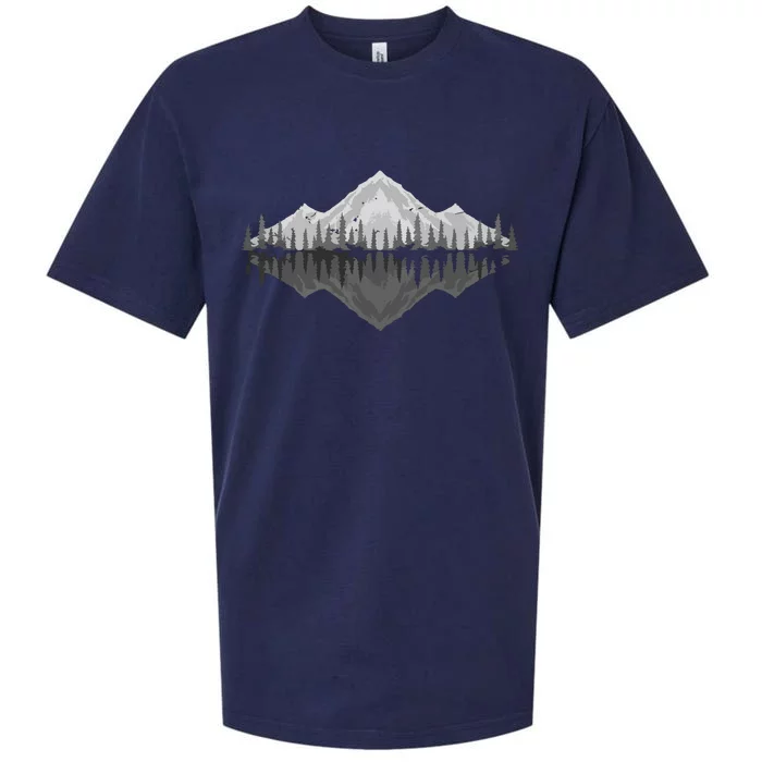 Wildlife Nature Hiking Hiker Forest Reflection Mountain Sueded Cloud Jersey T-Shirt