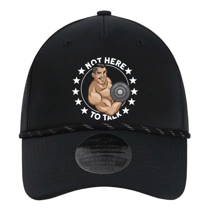 Weightlifting Not Here To Talk Workout Gym Lifting Cute Gift Performance The Dyno Cap