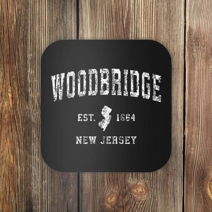 Woodbridge New Jersey Nj Vintage Athletic Sports Coaster