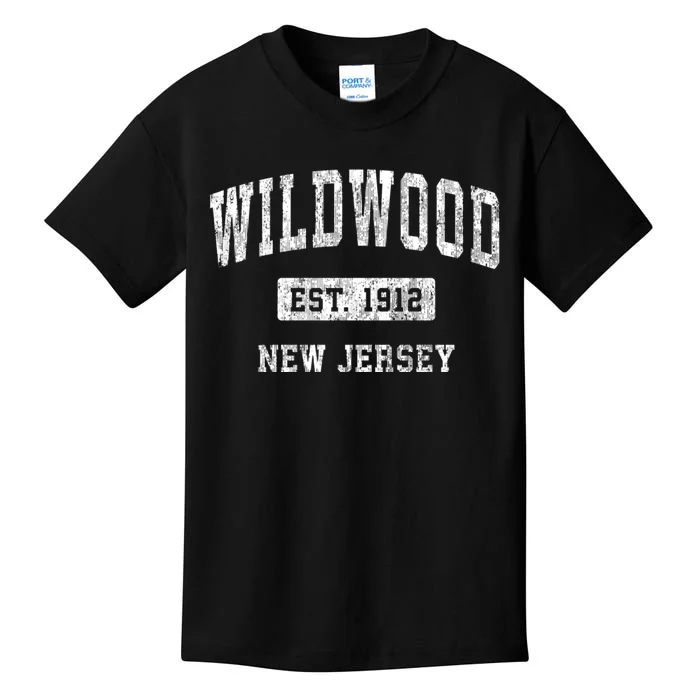 Wildwood New Jersey Nj Vintage Sports Kids T-Shirt