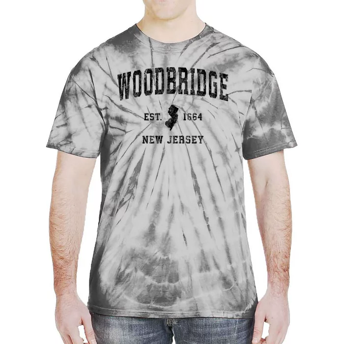 Woodbridge New Jersey Nj Vintage Athletic Sports Tie-Dye T-Shirt