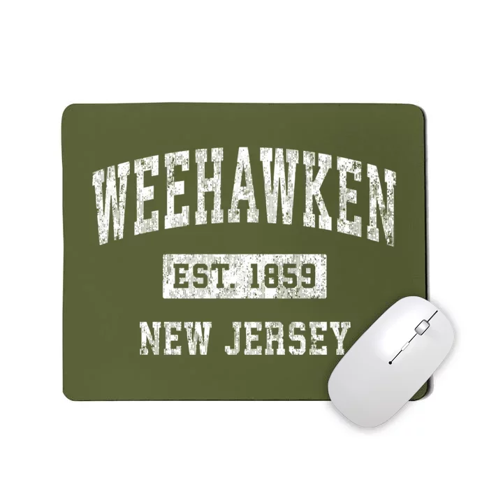 Weehawken New Jersey Nj Vintage Sports Mousepad