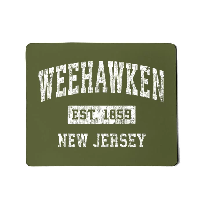 Weehawken New Jersey Nj Vintage Sports Mousepad