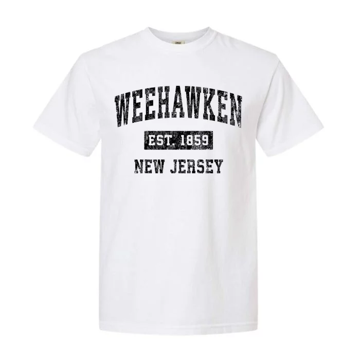 Weehawken New Jersey Nj Vintage Sports Garment-Dyed Heavyweight T-Shirt