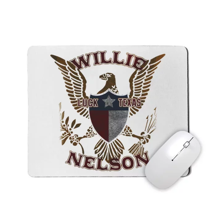 W.I.L.L.I.E Nelson Luck Texas Mousepad