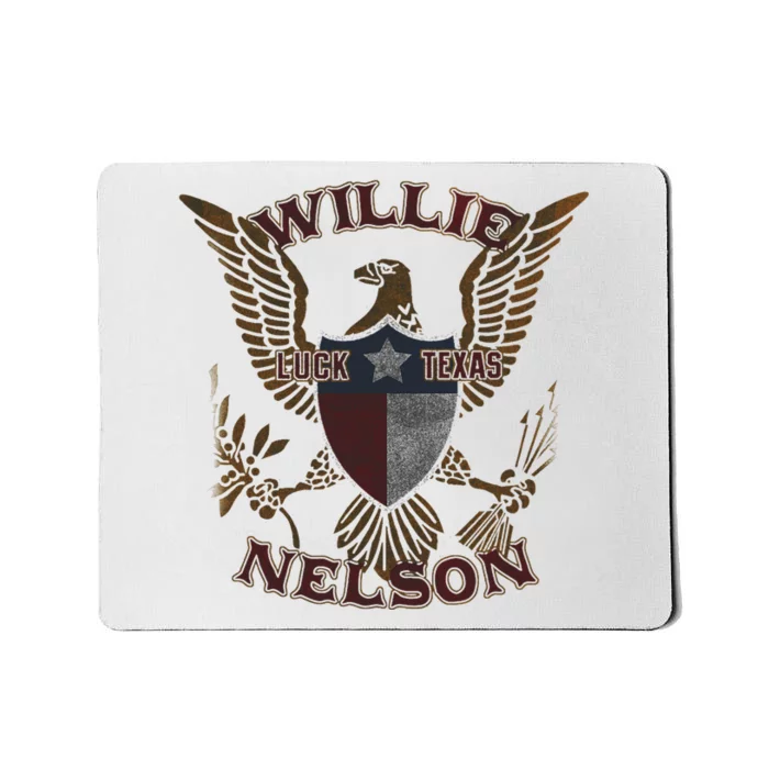 W.I.L.L.I.E Nelson Luck Texas Mousepad