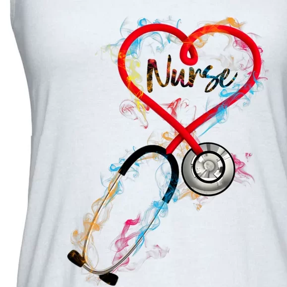 Watercol Nurse Life Nursing Clinical Nurse Life Scrub Life Nursing Ladies Essential Flowy Tank