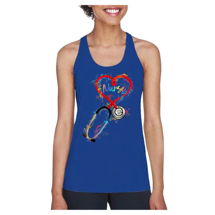 Watercol Nurse Life Nursing Nurse Week 2024 Women's Racerback Tank