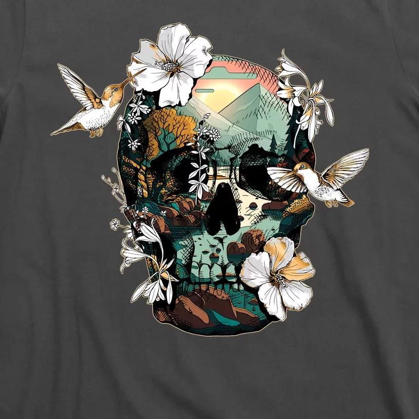 Wilderness Nature Lover Skull T-Shirt