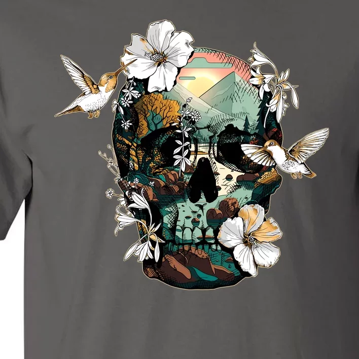 Wilderness Nature Lover Skull Tall T-Shirt